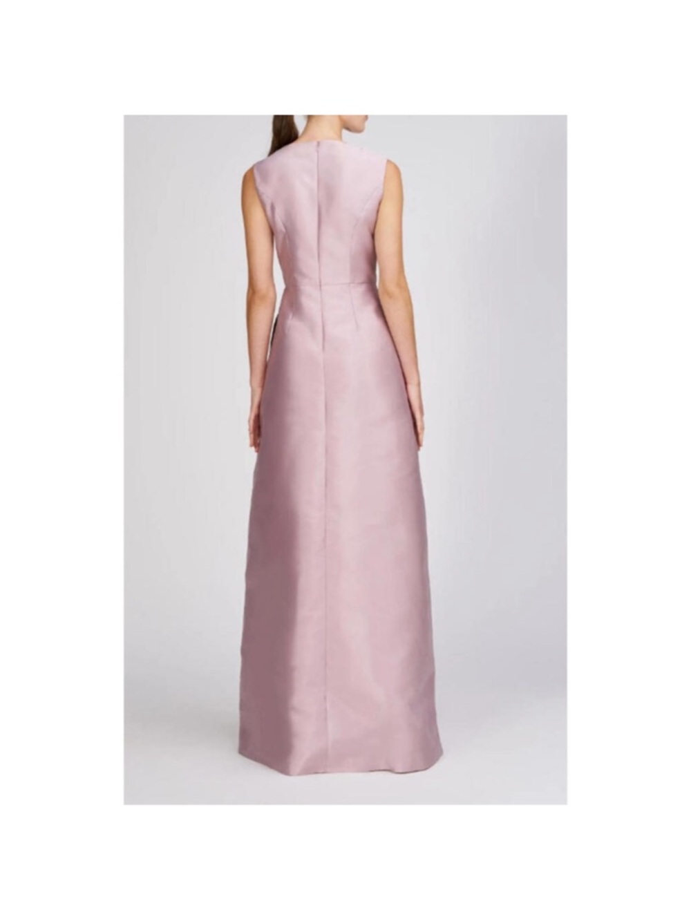 Kay Unger Aurelia Floral Sleeveless Taffeta Gown - Picture 3 of 7